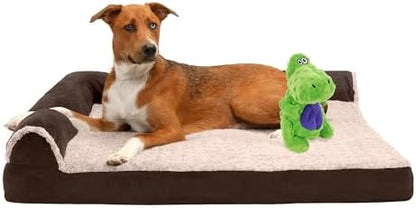 FurHaven Orthopedic Dog Bed & goDog Toy by FurHaven