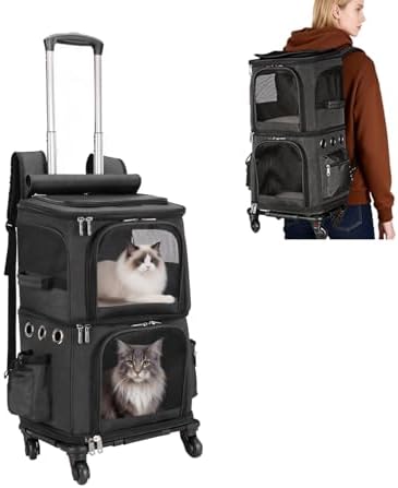 HOVONO Double-Compartment Cat Carrier Backpack by HOVONO