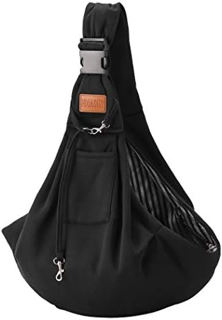 FDJASGY Small Dog Sling Cat Carrier Adjustable Strap Hands Free Reversible Pet by FDJASGY