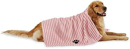 Bone Dry Pet Grooming Microfiber Towel, Striped Collection by BoneDry