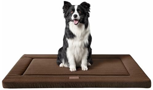 Dog Bed for Crate, Large Sized Dog Crate Beds, Washable Dogs Bed Mat by WESTERNHOME
