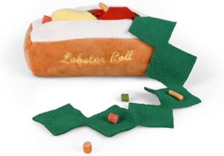 CHEWFFON Lobster Roll Snuffle Dog Toy, Interactive Nose Work Puzzle by CHEWFFON
