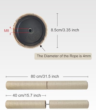 TIMHAKA Cat Scratching Post Replacement - Image 3