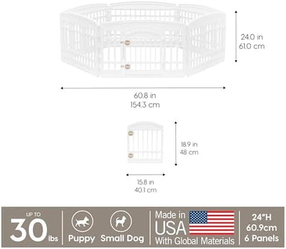 IRIS USA 6-Panel Dog Playpen, Pet Enclosure - Image 3