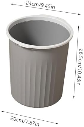 Bathroom Garbage Can, Lightweight Durable Striped Garbage Cans - Image 2