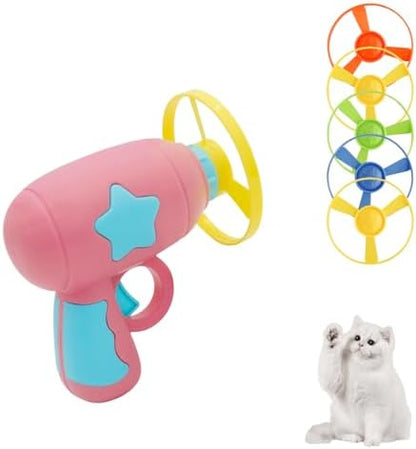 Andiker Cat Fetch Toy, Interactive Kitten Flying Disc Launcher Toy by Andiker-ServingforYou