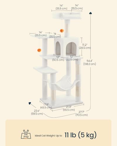 SONGMICS HOME Cat Tree for Indoor Cats - Image 6