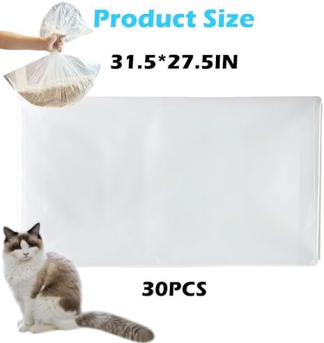 30 Pack Litter Box Liners Fit for IRIS Top Entry Cat Litter Box - Image 3