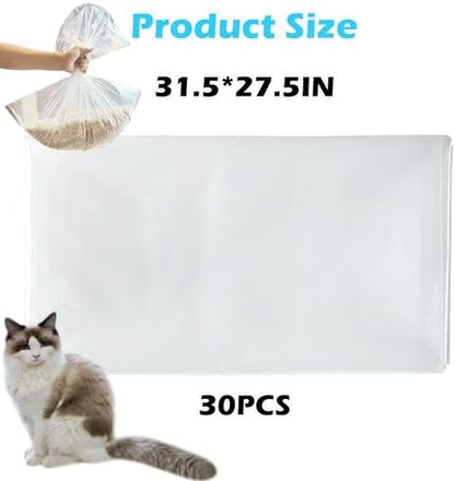 30 Pack Litter Box Liners Fit for IRIS Top Entry Cat Litter Box - Image 3