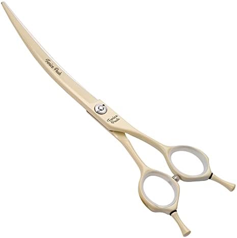 Curved Dog Grooming Scissors by FenicePeak