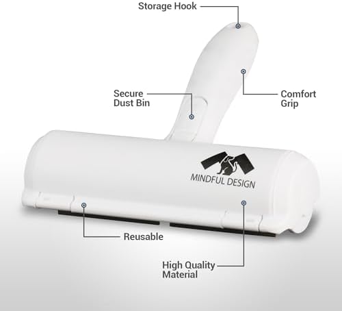 Mindful Design Roller Pet Hair Remover and Reusable Lint Roller - Image 4