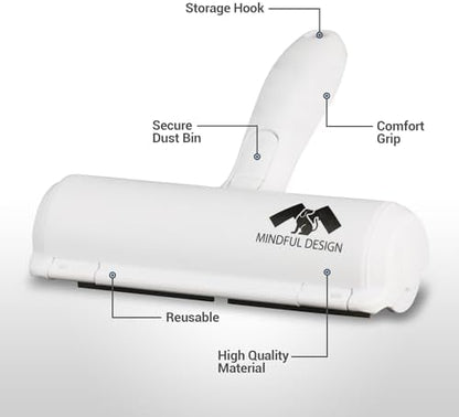 Mindful Design Roller Pet Hair Remover and Reusable Lint Roller - Image 4