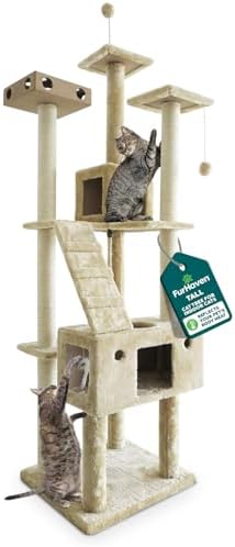 FurHaven 69.3" Tall Cat Scratching Post Tower by FurHaven