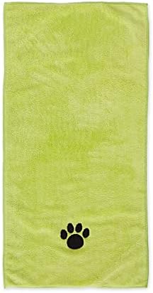 Bone Dry Pet Grooming, Embroidered Microfiber Towel Drying Collection, Lettuce - Image 2