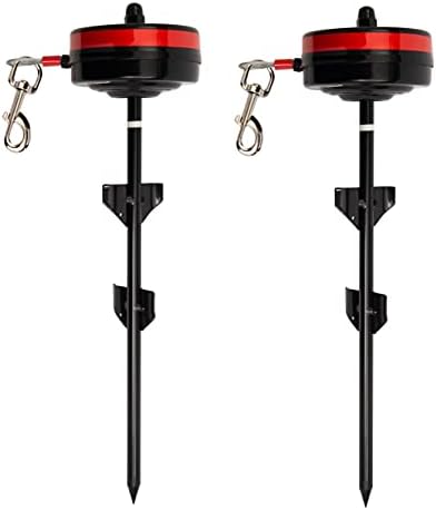 Lixit® Bracket Mount and Stake Retractable Leash Tie Outs by Lixit