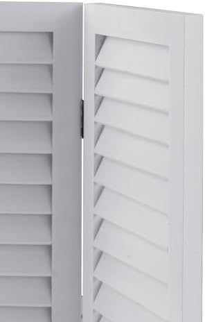 SOFE 2.6ft White Short Room Divider, 3-Panel Folding - Image 6
