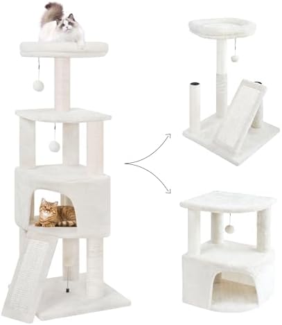HUITREE 45in Cat Tree Tower by HUITREE