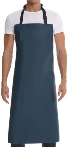 Homsolver Waterproof Dishwasher Apron, Adjustable Rubber Butcher Apron by Homsolver