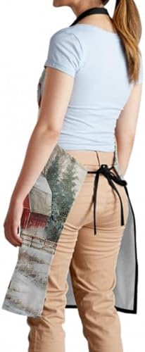 Sweetshow Cute Dog Apron with 2 Pockets and Adjustable Neck Waterproof Kitchen - Image 4