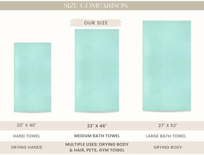 Looperry 6 Pack Small Bath Towel Set - Image 3