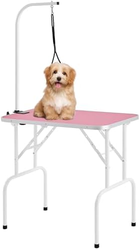 Yaheetech 32-inch Foldable Pet Dog Grooming Table w/Adjustable Height Arm by Yaheetech