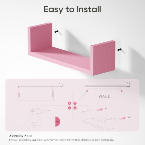 SRIWATANA Pink Floating Shelves - Image 7