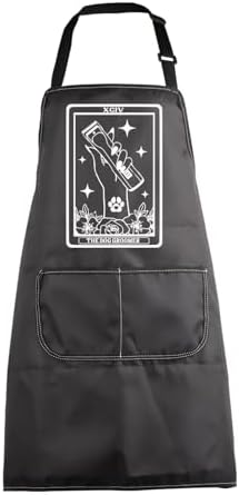 MBMSO Pet Grooming Apron Dog Lovers Gift Groomers Apron Dog Grooming Gift by MBMSO