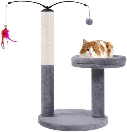 AIWIKIDE 24" Scratching Post, Interactive Cat Scratcher by AIWIKIDE