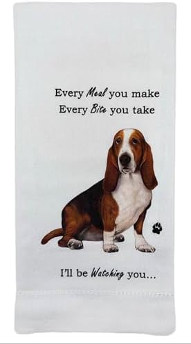 E&S Pets 711-2 Basset Hound Kitchen Towel by ESPETS
