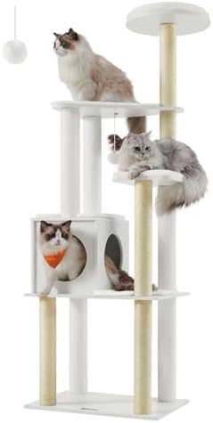 Feandrea Cat Tree, 65-Inch Multi-Level Tower by FeandreabySONGMICSHOME