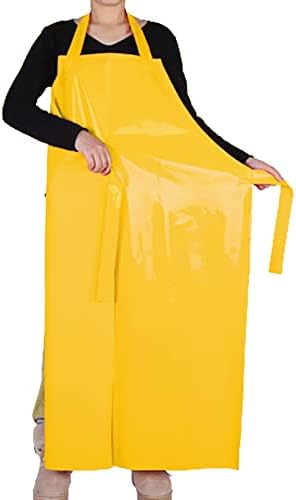 ELEBOX Waterproof Oil Proof Bib Apron Utility Apron Chemical Resistant Apron - Image 3