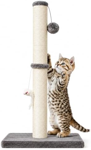 MeowHomm 32'' Tall Cat Scratching Post Cat Scratcher by MeowHomm