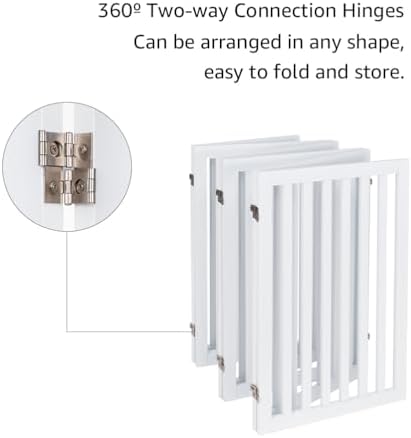 unipaws 120" Extra Wide Pet Gate and Pet Playpen Combination - Image 6