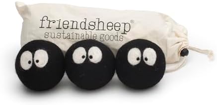 Friendsheep Wool Dryer Balls, Organic Reusable Fabric Softener Alternative by Friendsheep