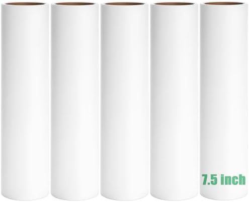 7.5 inch Lint Roller Refills Only, Pet Hair Remover Refills by MINGRACE