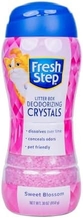 Fresh Step Cat Litter Crystals Deodorizer, Sweet Blossom Scent, 30 Ounce by FreshStep