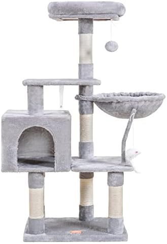 Heybly Cat Tree with Toy, 50.4" Cat Tower condo by HEYBLY