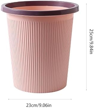 Bathroom Garbage Can, Lightweight Durable Striped Garbage Cans - Image 2