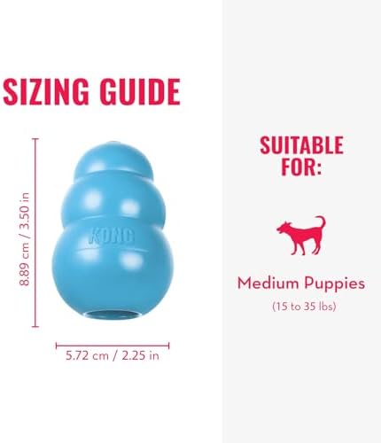 KONG Puppy, Natural Rubber Teething Chew Toy, - Image 5
