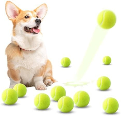 10 Pack 2-inch Dog Tennis Toys, Pet Play Balls, Refill by Unknown