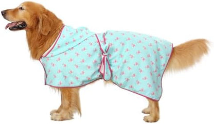 HDE Hooded Dog Bathrobe Quick Dry Towel Wrap - Image 3