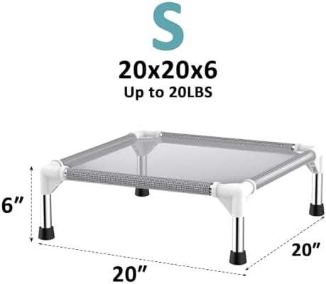 Elevated Dog Bed with Teslin Cooling Fabric - Image 5