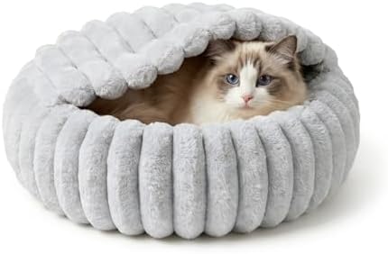 Cat Beds for Indoor Cats, 2 in 1 Cat Cave Bed Kitten Bed for Small Pets by WgoogW