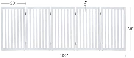 unipaws 36”H Free Standing Pet Gate - Image 7