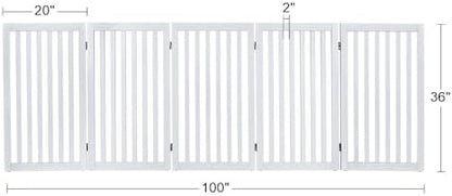 unipaws 36”H Free Standing Pet Gate - Image 7
