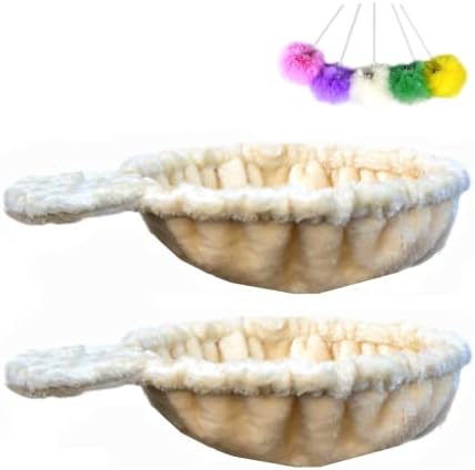 SHENGOCASE 2-Pack 14.6" Large Beige Cat Tree Tower Replacement Basket Lounger by SHENGOCASE