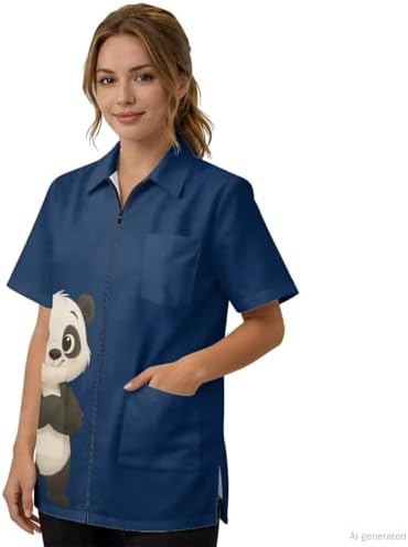 Grooming Smock for Dog Groomer Professional Design Water Hair Proof - Image 7