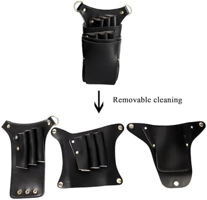 Scissor Pouch for Stylist Essentials Tools Bag, PU Leather Salon Hair - Image 6
