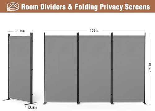 Room Divider 6FT Folding Privacy Screen - Image 2