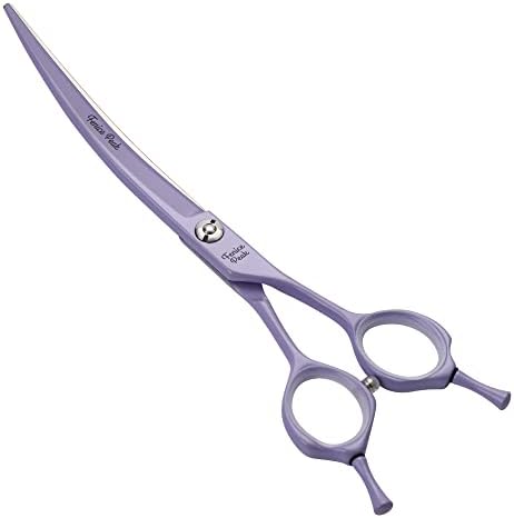 Curved Dog Grooming Scissors by FenicePeak